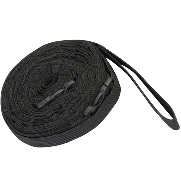 Milisten Webbing Strap Tent Clothesline Straps Black 600D Thickened PP Webbing 1Pcs