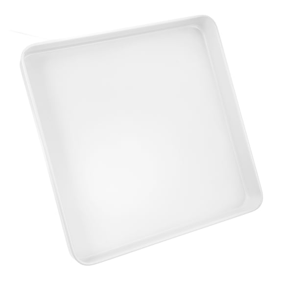 Milisten Home Baking White Carbon Steel Cake Roll Pan Nonstick Baking Sheet with Decorative Snowflake
