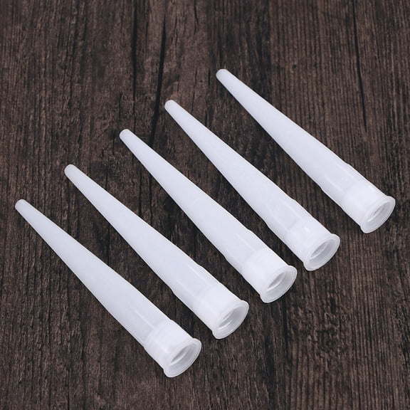 Milisten 50pcs Plastic Glue Nozzles Caulk Tips for Door Window Installation and Repair Tools Accessories