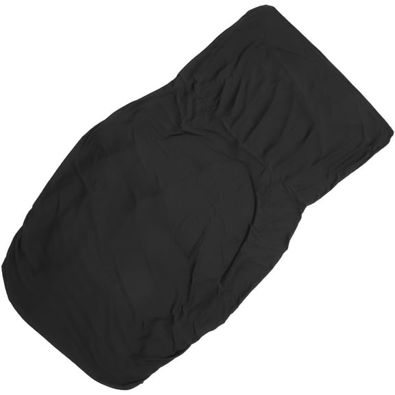 Milisten Armless Chair Cover Polyester 1 Piece Black Simple Design