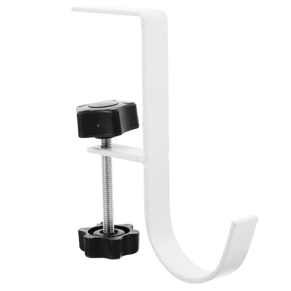 Milisten White Bag Hook, 4.7 x 0.6 x 0.1 Inch, Set of 1 Organizer Accessory for Hanging Bags and Small Items