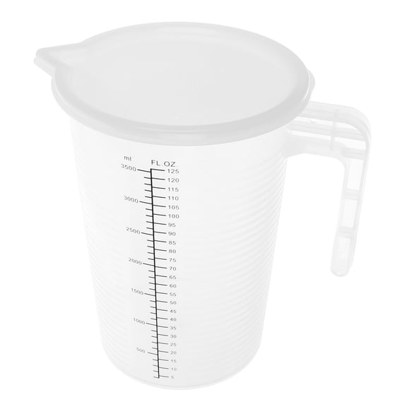 Milisten Clear Plastic Measuring Container for Liquids with Easy Pour Spout and Scale Markings