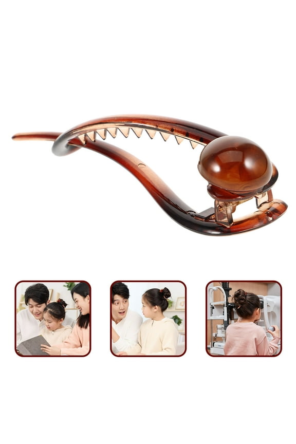 Clip on Buns for Women Hair Clip Elegant Plastic 1Set Twisted Bun Style Daily Life