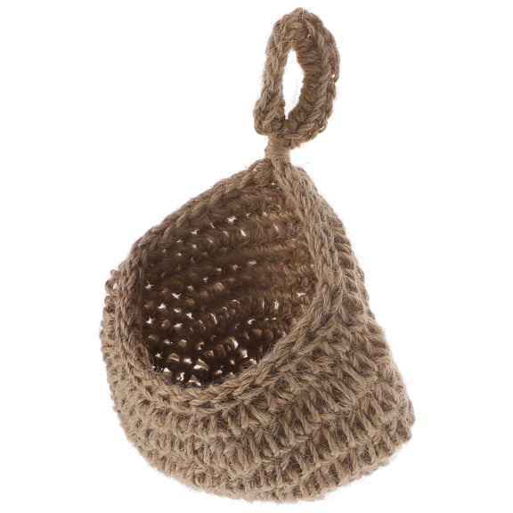 Milisten Jute Hanging Net Small Wall Mounted Fruit Basket Multi Functional Kitchen Storage