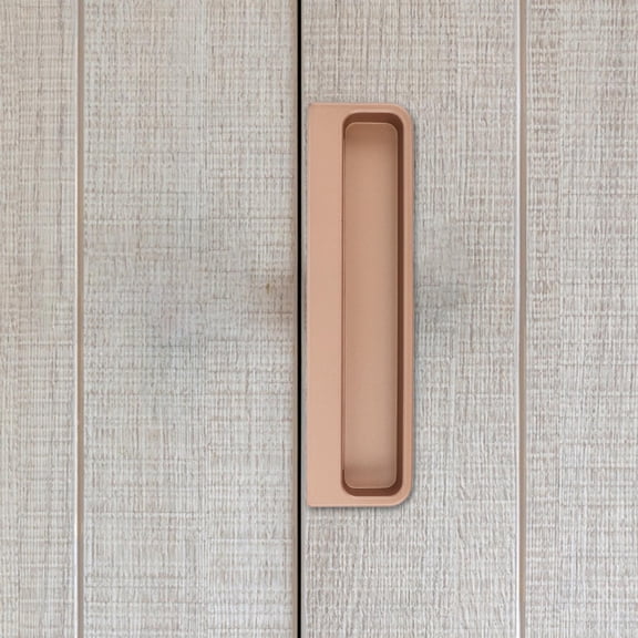 Milisten Zinc Alloy Cabinet Door Hinge Coffee Hidden Recessed Flush Handle for Home
