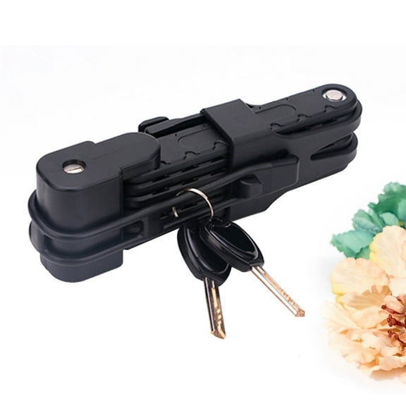 Milisten Durable Folding Bike Lock with Rust Proof Screws for Outdoor Cycling