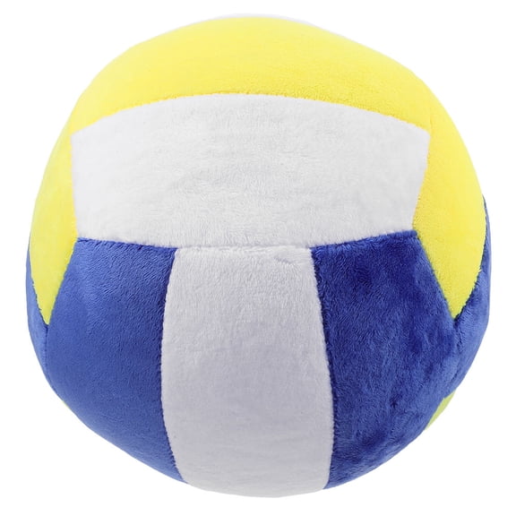 Milisten Authentic Volleyball Shaped Plush Pillow Comfortable Sports Decor Cushion