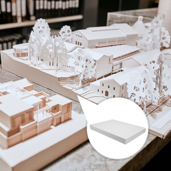 Milisten DIY White Foam Block for Model Railroad Layouts and Detailed Terrain Scenery