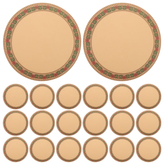 Milisten Decorative Circular Ethnic Art Paper with Intricate Floral Patterns for Painting, Crafting, and Artistic Projects