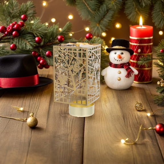 Milisten Decorative Metal Candle Holder Rotating Carousel Style for Holiday Table and Wedding Decor