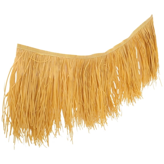 Milisten Lifelike Artificial Thatch Roofing Yellow Simulation Straw Roof for Garden