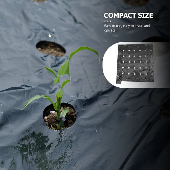 Milisten Black PE Thermal Insulation Mulching Film with Perforations for and Enhanced Growth