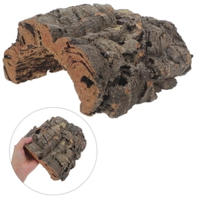Milisten Reptile Tree Bark Habitat Decoration with Breathable Cave and Textured Climbing Surface
