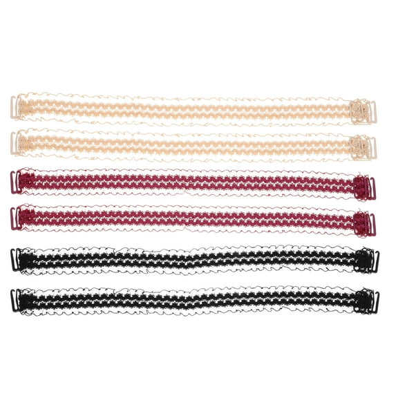 Milisten 3Pairs Lace Adjustable Bra Straps with Antiskid Design for Comfortable Bra Support and Stylish Look
