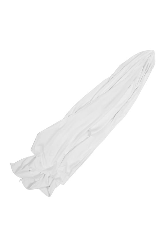 Soft White Cloth Headscarf Reusable Hair Wrap Scarf Accessory