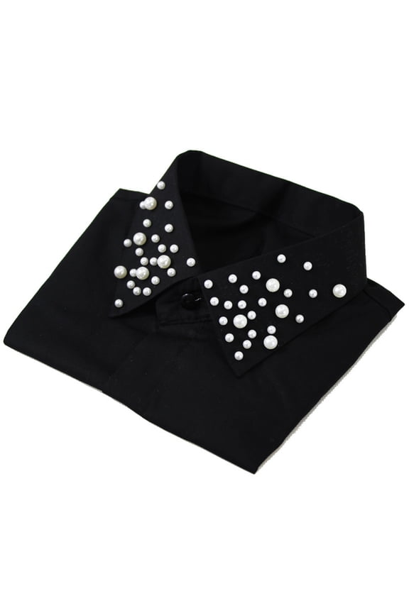 Detachable Collar Women Neck Collar Fashionable Look Black 1Pack for Girls