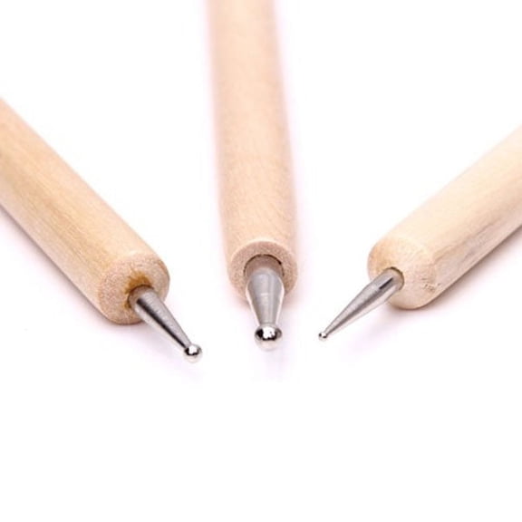 Milisten Embossing Stylus Set 3Pcs Ball Styluses for Sculptors Cylindrical Handle