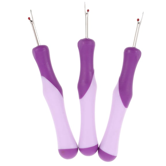 Milisten 3 Pcs Ergonomic Seam Set, Multi-Color Plastic Remover Thread Cutter for Sewing, Quilting, Crafts