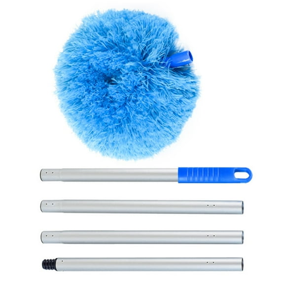 Milisten Cobweb Removal Ceiling Duster Extendable Long Duster 1Set 57.1X7.9X7.9In