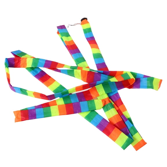 Milisten Kite Tail Ornament Multi Colored Fabric Easy Installation Eye-Catching Movement