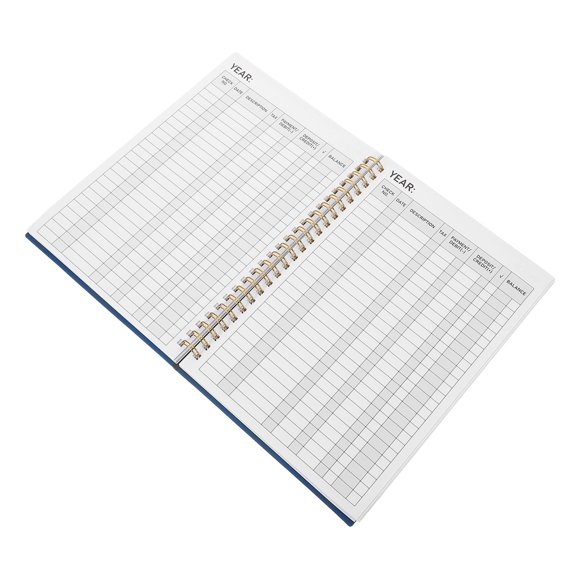 Milisten Financial Ledger Notebook Dark Blue with Budget Planner for Income Expense Log