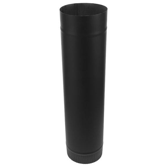 Milisten Black Stainless Steel Heat Resistant Flue Pipe for Fireplace Chimney