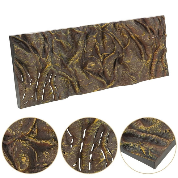 Milisten Fish Tank Background Board 1Set 3D Bark Imitation .6x2.2x0.8in For Pet Owners