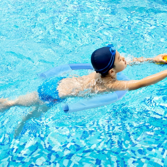 Milisten Pool Chair Floats Swimming Aid Floating Pool Chair Net Blue 1Set