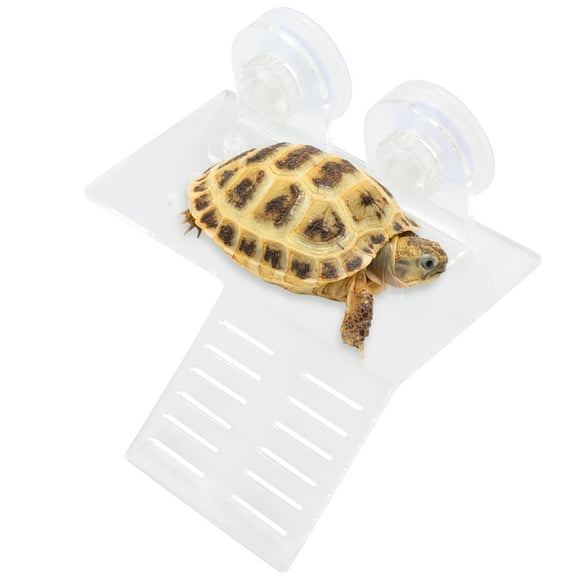 Milisten Turtle Floating Pier Basking Place Turtle Dock Basking Platform Plastic 1Pack White