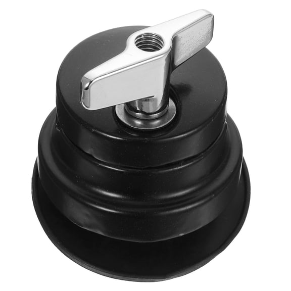 Milisten Tom Drum Kit Mount Bracket Black Alloy Base for Drum Set with Adjustable Clamp