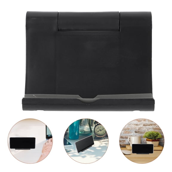 Milisten Foldable Phone Stand Desk Universal Foldable Cell Phone Stand for MP5 Black 1Pcs