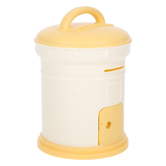 Milisten Large Capacity Yellow Mailbox Bank Jar for Saving Money and Storing Cash, Fun and Practical Bank