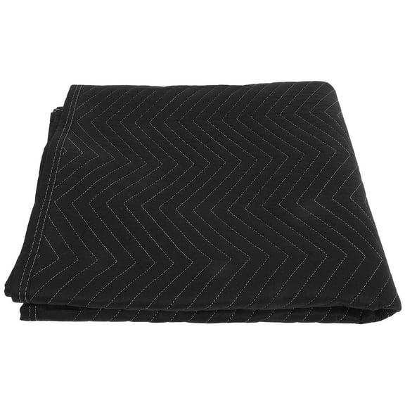 Milisten Black Quilted Moving Pads Non-Woven Furniture Moving Blankets Internal Padding