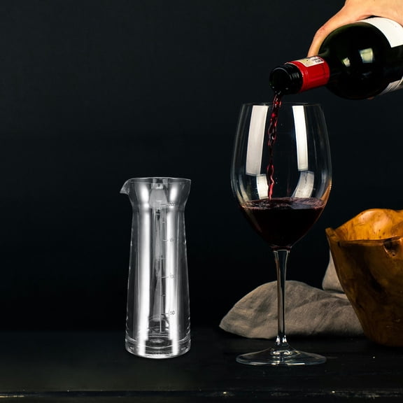 Milisten Glass Wine Carafe Small Transparent Decanter for Bars Ktv Restaurants and Parties