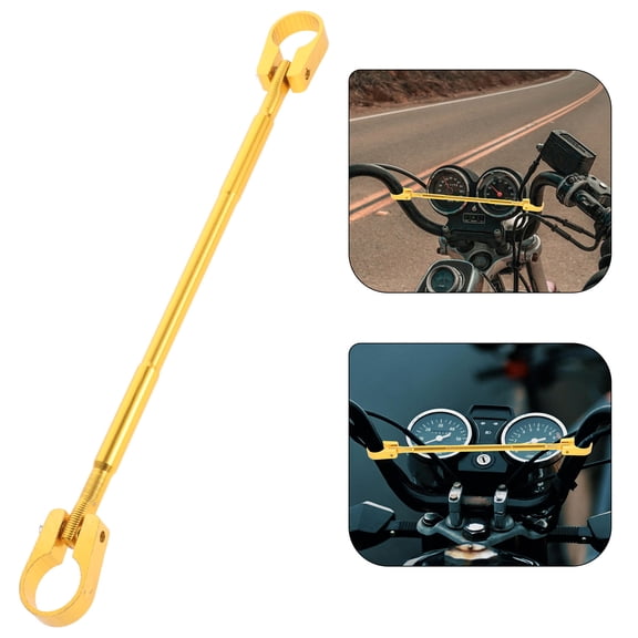 Milisten Golden Aluminum Alloy Motorcycle Handlebar Balance Bar 1Pcs for Motorcycle Riders Enhanced Control