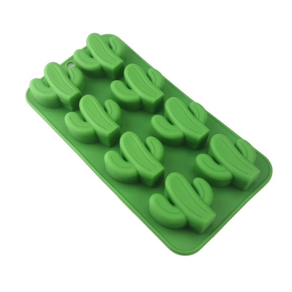 Milisten Green Cactus Silicone Candy Mold Flexible Nonstick Baking Mold for Chocolate, Candy, and Homemade Treats