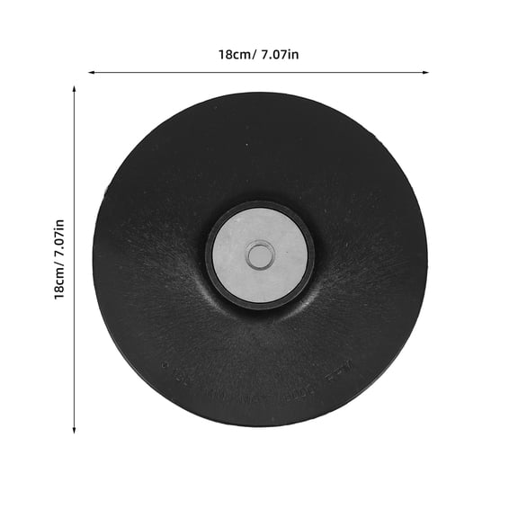 Milisten Grinders Backing Plates Hand Grinder Sanding Pad Black Resin 1Pcs for Angle Grinder Accessory 7Inch