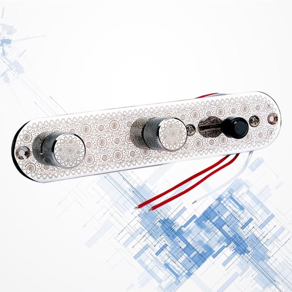Milisten Guitar Prewired Control Plate with 3-Way Toggle and Screw Thread Design for Easy Installation