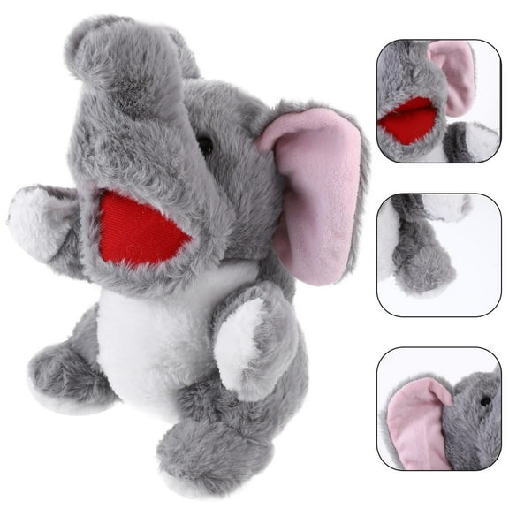 Milisten Cartoon Elephant Hand Puppet for Kids, Animal Toy for Hand-Eye Coordination, Multi-Color, Soft Plush, 1 Piece