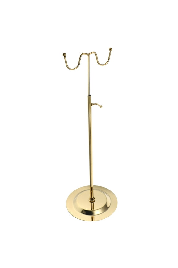 Golden Iron Purse Hanger Stand and Jewelry Rack Organizer, 1 Piece Holder for Bags and Accessories