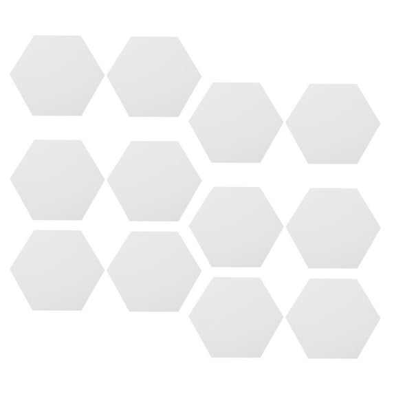 Milisten Hexagon Mirror Wall Stickers Acrylic Silver for Home Decor Living Room Bathroom Bedroom