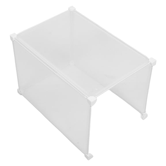 Milisten Home Use Transparent Cat Litter Box Shield with Splash Protection and Easy Entry for Medium and Large Cats