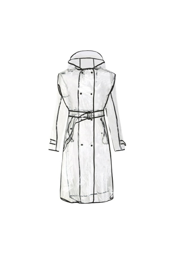 Hooded Waterproof Rainwear Women Transparent Lightweight 1Pack