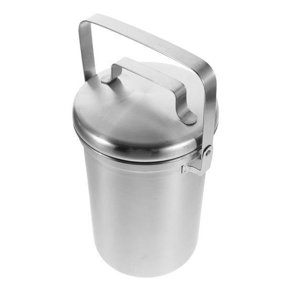 Milisten Small Stainless Steel Compost Pail for Kitchen Use with Sealed Lid and Modern Design