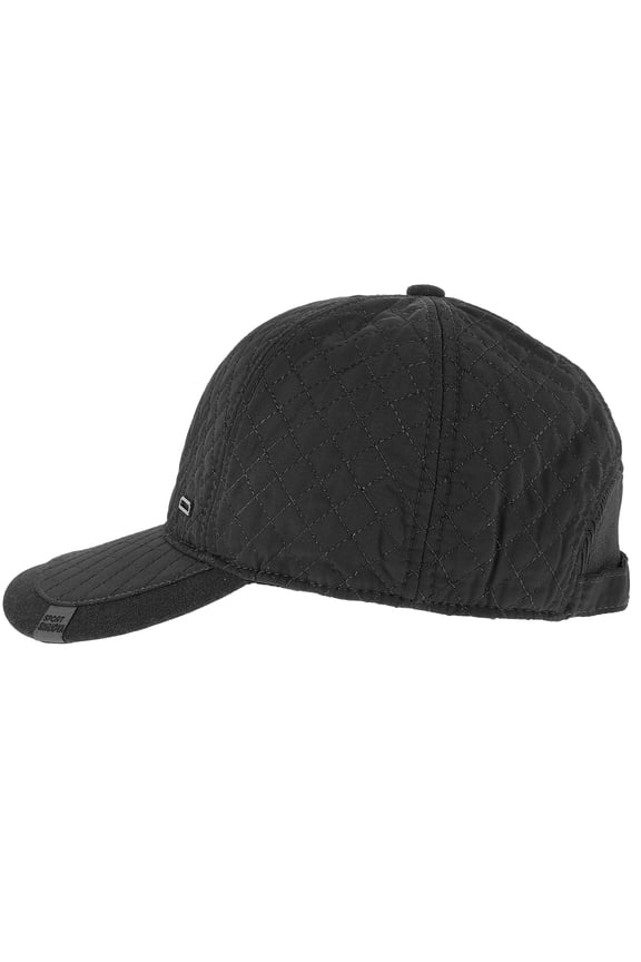 Elastic Warm Ear Hat Baseball Sun Block Hat Grey 1Set for Winter Sports