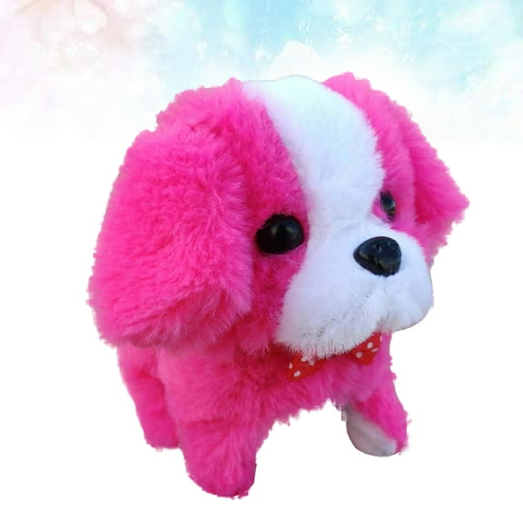 Milisten Stuffed Dog Toy Electric Dog Plush with Music Movement 1Pack