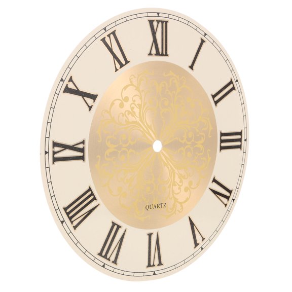 Milisten Iron Dial Plate for DIY Clock Replacement with Multi Color Round Design and Smooth Edges