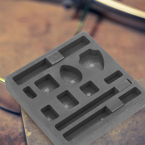 Milisten Jewelry Silver Graphite Mold Easy Operation Ingot