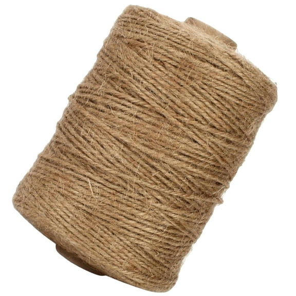 Milisten Natural Jute Twine for Wrapping, 1 Roll 393.7 Inches , Present Packaging String