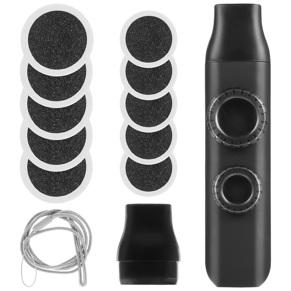 Milisten Portable Black Kazoo with Lanyard, Double Hole Design for Easy Music Playing and Fun Musical Accompaniment